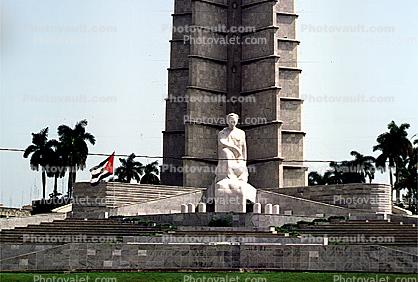 Jose Marti Monument, statue, famous landmark, Revolution Square