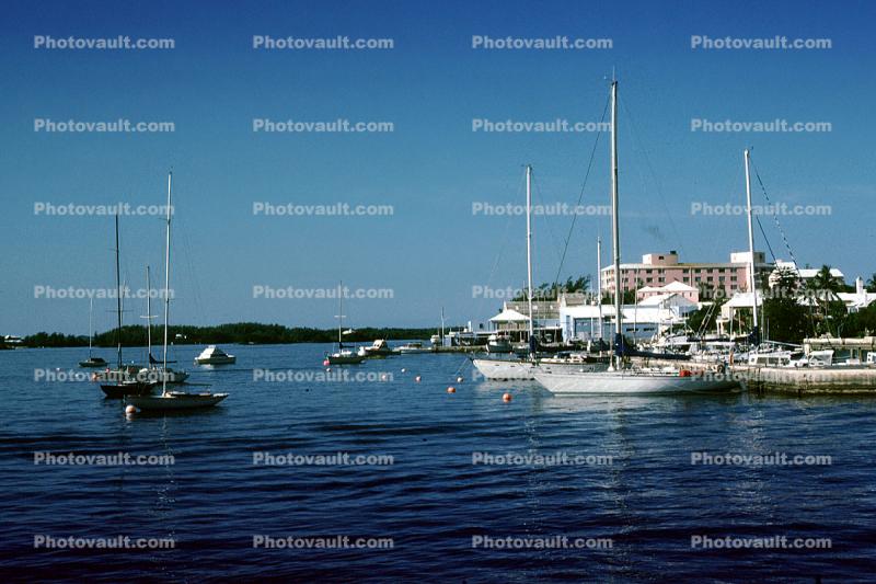 Royal Bermuda Yacht Club, Waterfront, Docks, harbor, buildings, Hamilton