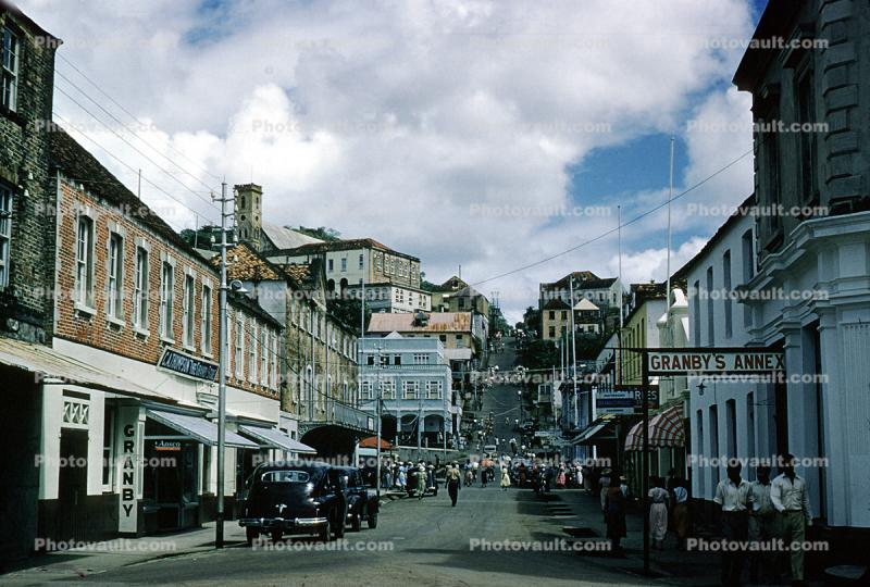 Main Street, Cars, Buildings, Hill, Granby's Annex