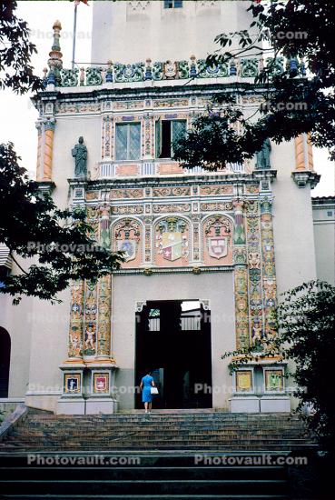 Church Building, Ornate columns, steps