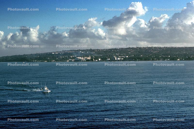 Bridgetown, shore, coast, coastline, clouds