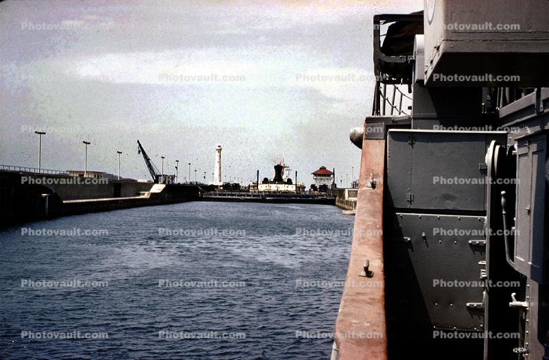 Lighthouse, Harbor, ship