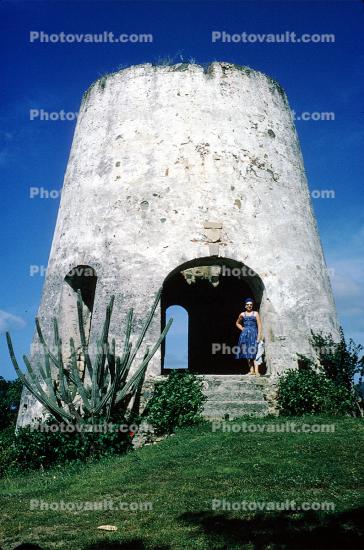 Old Sugar Mill tower, ruin, Saint Croix