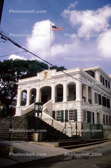 Governors House, Building, Stairs, Saint Croix, June 1965, 1960s