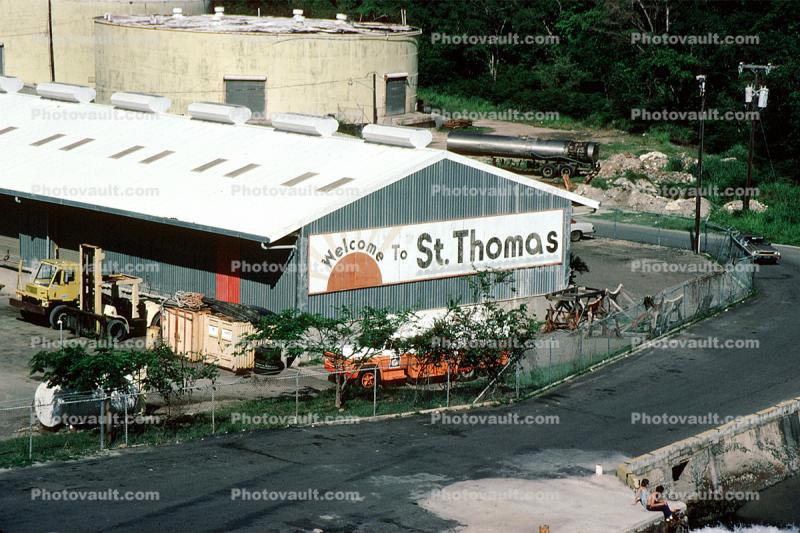 Saint Thomas Harbor, Dock, Warehouse building, Oil Storage Tanks