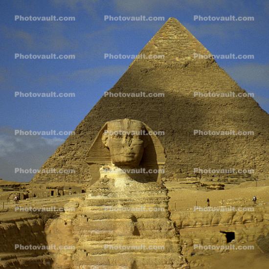 Sphynx, The Great Pyramid of Cheops, Giza