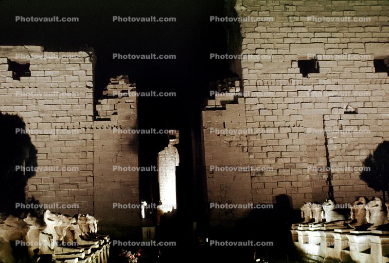 Nighttime, Karnak, Luxor, Egypt