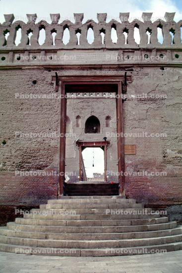 Steps, Stairs, Entrance, Entryway, Ibn Tulun Mosque, Building, Cairo