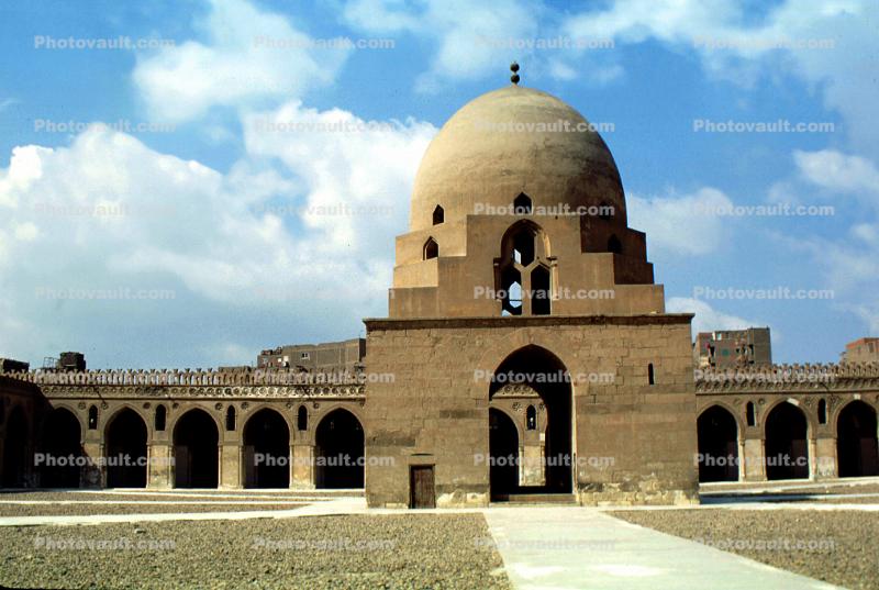 Entrance, Dome, Ibn Tulun Mosque, Building, Cairo