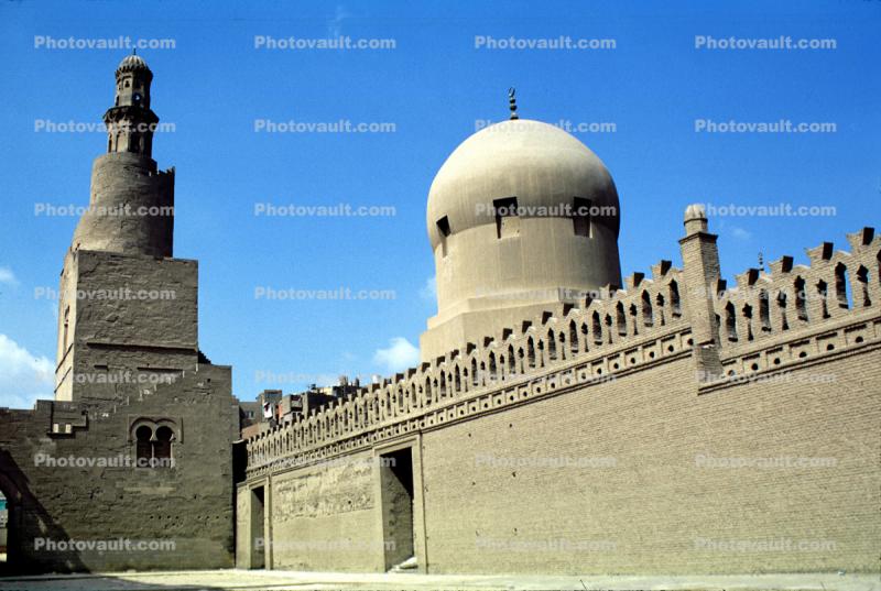 Wall, Mosque, Minaret, landmark, Ibn Tulun Mosque, Building, Cairo