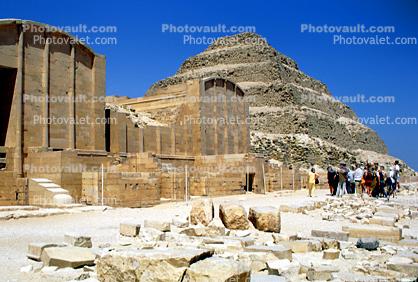 Pyramid of Djoser, Saqqara necropolis, The Stepped Pyramid of Zozer, The Funerary Complex of Djoser (Zoser), Saqqara, Temple, Building