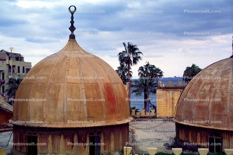 Mosque, Building, Domes, Alexandria
