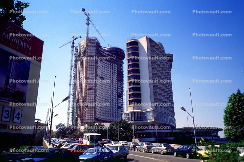 Buildings, Hotels, Cranes, Cars, Cairo
