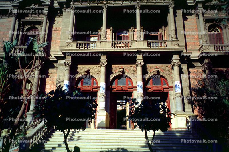 Building, Doors, Steps, Balcony, Cairo