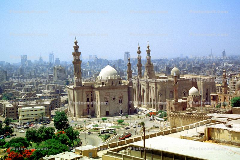 Mosque, Minaret, Cairo, landmark, Old Cairo - View from the The  Mohammed Ali  Mosque
