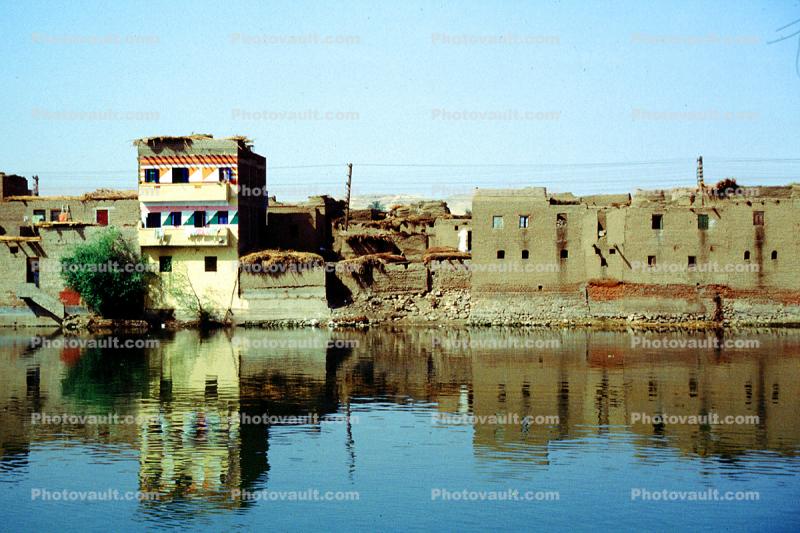 Nile River, buildings, waterfront, reflection