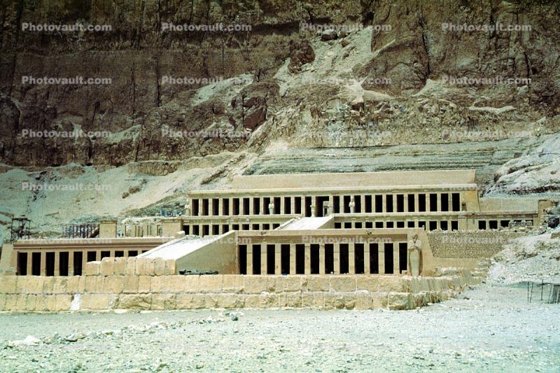 Mortuary Temple of Queen Hatshepsut, Luxor, Valley of the Kings, Buildings, Theban Hills, Mountain