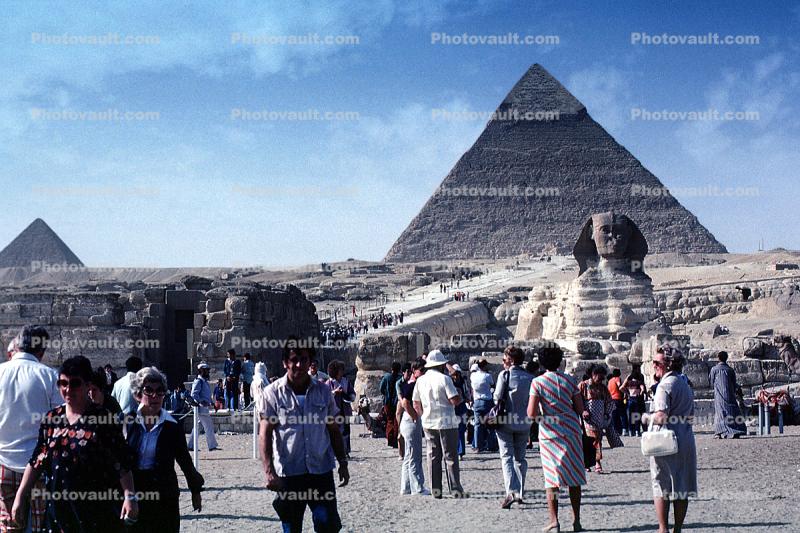Sphinx, landmark, Giza, Great Pyramid of Cheops