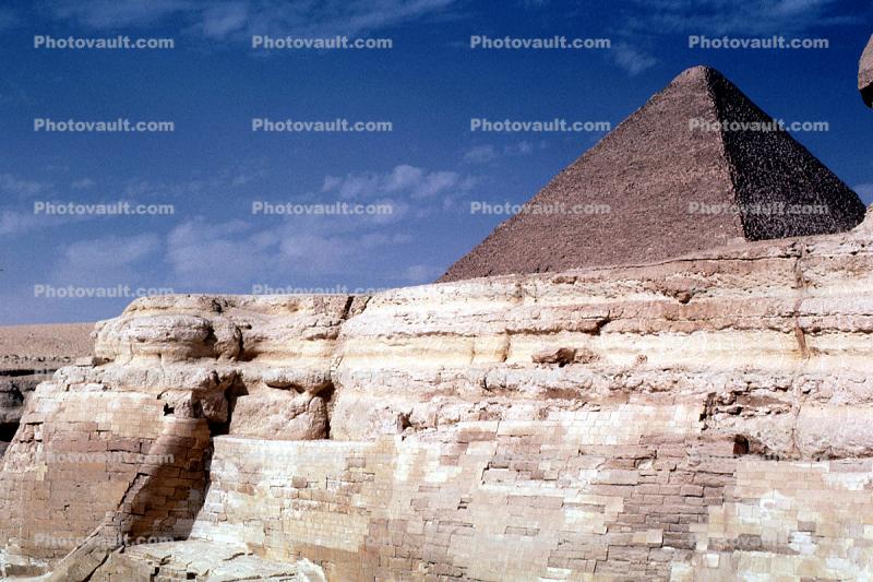 Sphinx, landmark, The Great Pyramid of Cheops, Giza