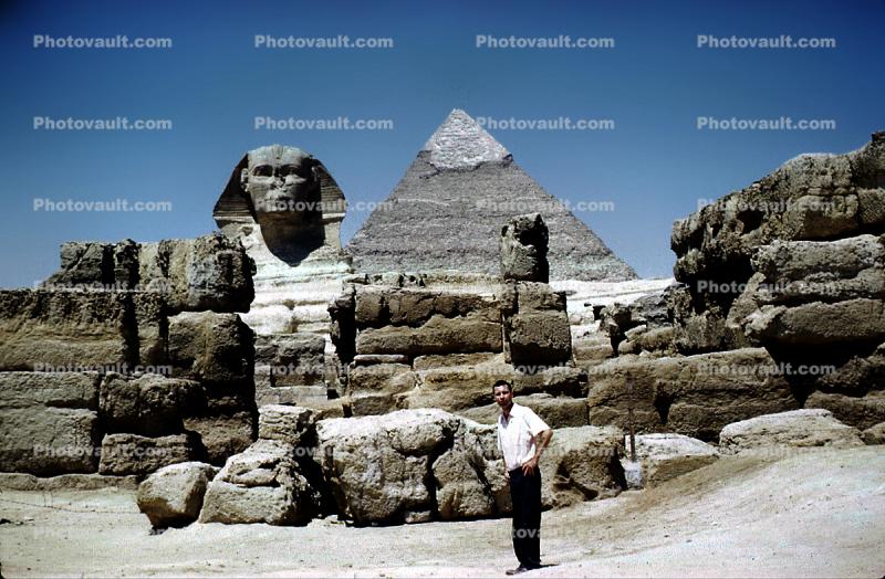 The Great Pyramid of Cheops, Sphinx, Giza