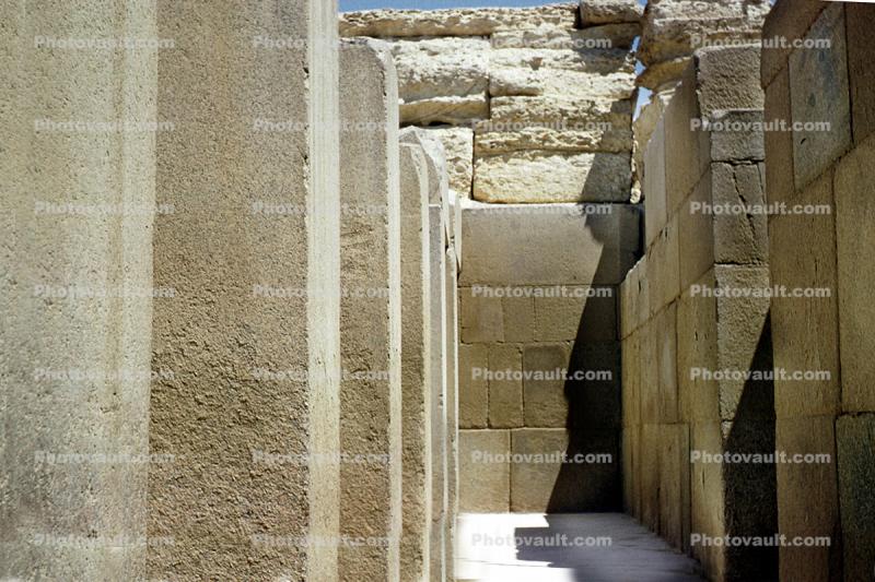 Walls of the Temple close to the Sphinx, Giza