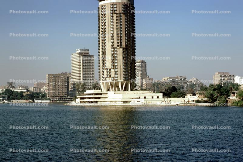 Nile River, Cairo, Buildings, waterfront, hotel, skyline