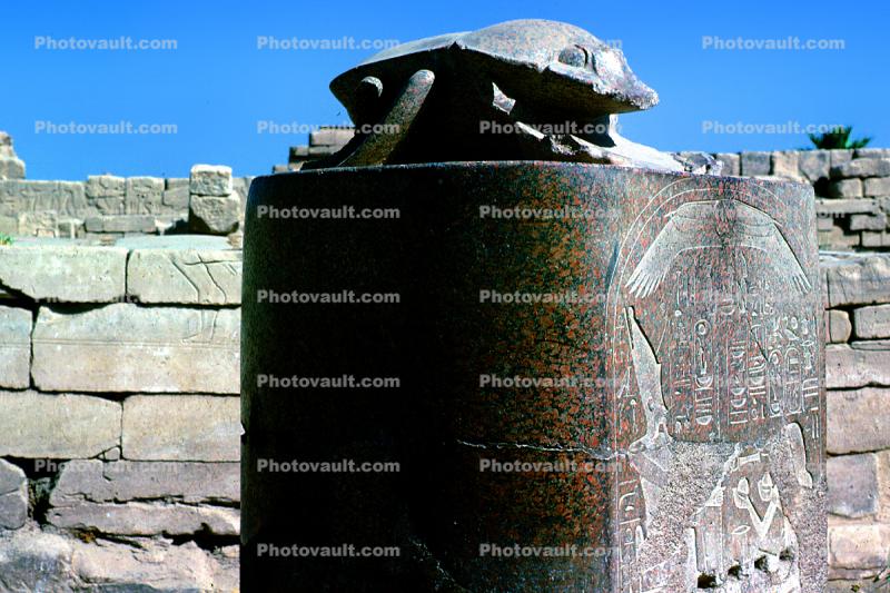 Stone Scarab at the Main Temple