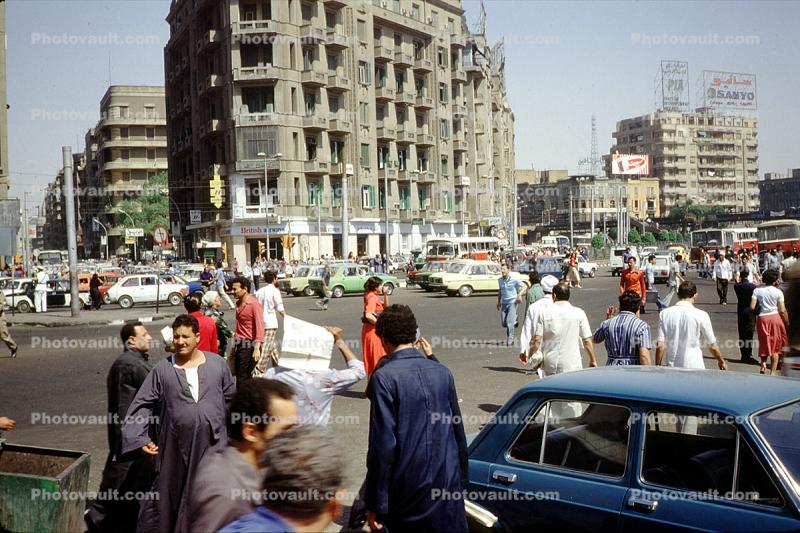 Buildings, Cars, Busy, Cairo