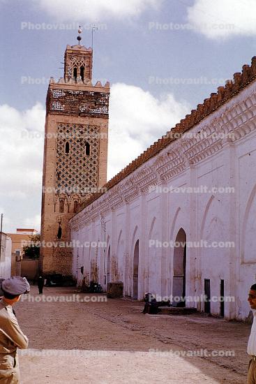 Ancient Sultan's Palace, Tower, Marrakech, 1952, 1950s