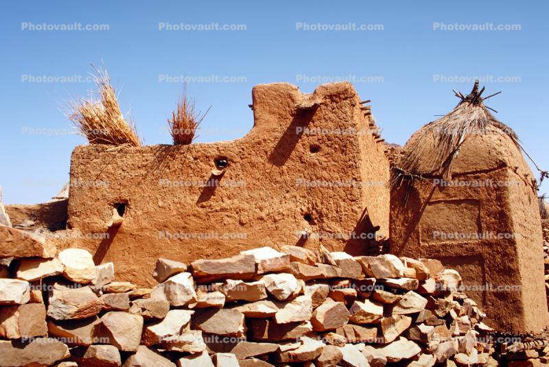 Homes, Building, Dogon Country, Mopti Region, Sahil, Sahel