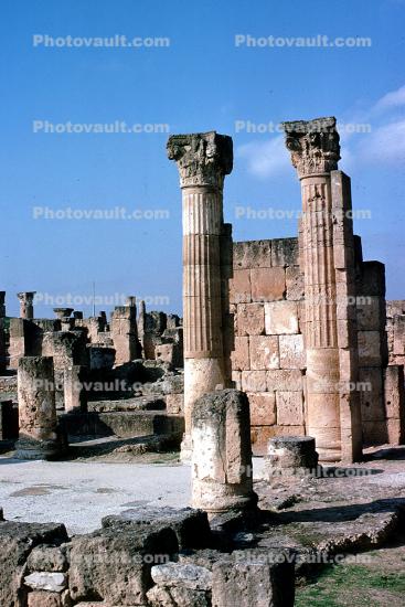 Columns, Ruins, Carthage, Tunisia