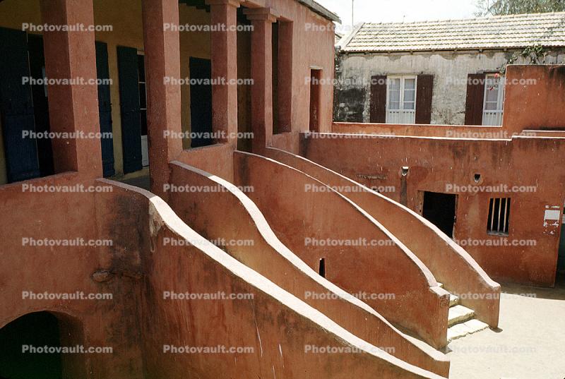 stairs, steps, House of Slaves, Transatlantic Slave Trade, Goree Island, Dakar