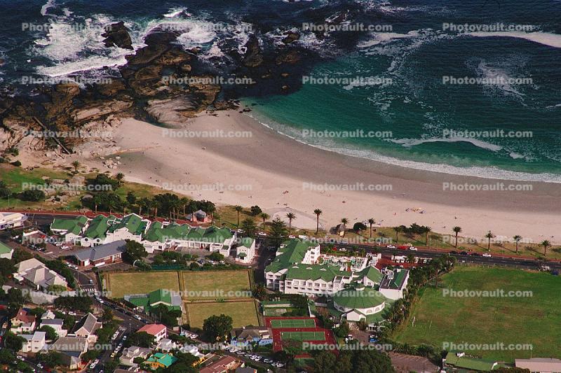 Beach, Sand, Ocean, Buildings, Homes, Cape Town, Building