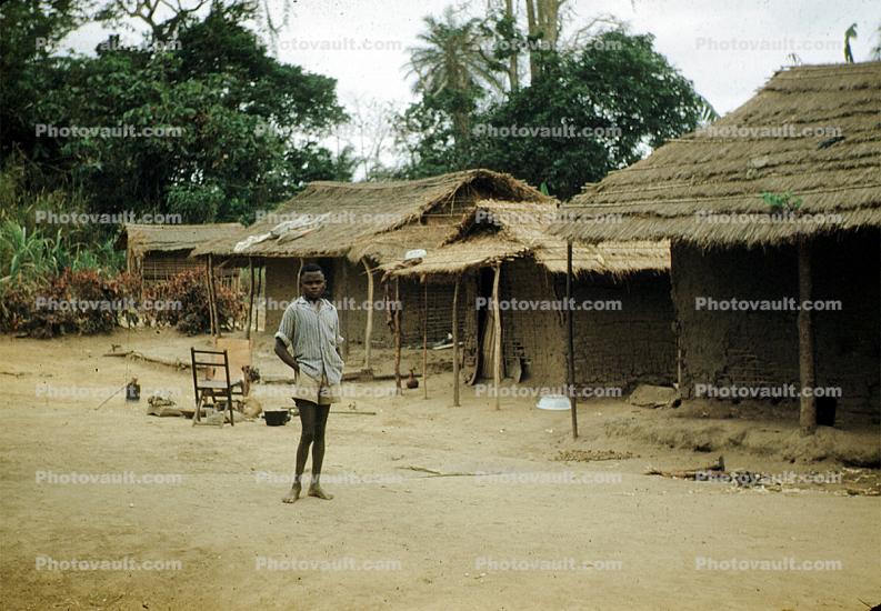Thatched Roof House, Home, grass roof, Building, Boy, Sod