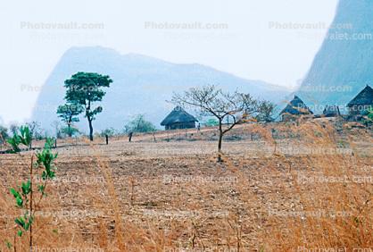 Thatched Roof Houses, Homes, Grass Roof, roundhouse, desert, buildings, hill, mountain, building, Sod