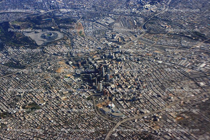urban sprawl, Dodger Stadium, Chavez Ravine, freeway