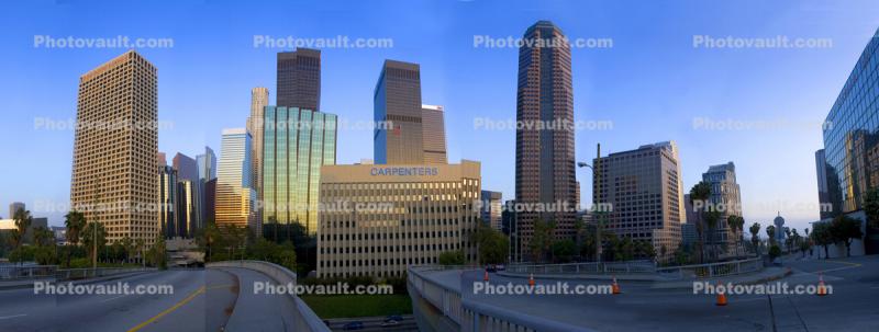 Los Angeles skyline, building, skyscraper, Downtown, Metropolitan, Metro, Outdoors, Outside, Exterior, HiRes, Panorama, Cityscape