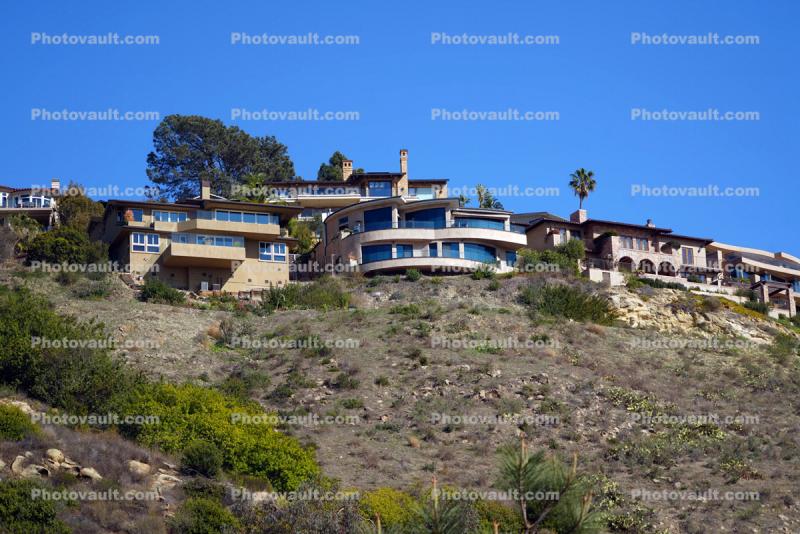 Houses at Top of Cliff