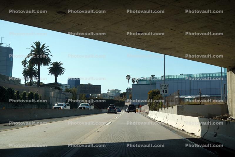 PCH Cars, freeway lanes, Interstate Highway I-10