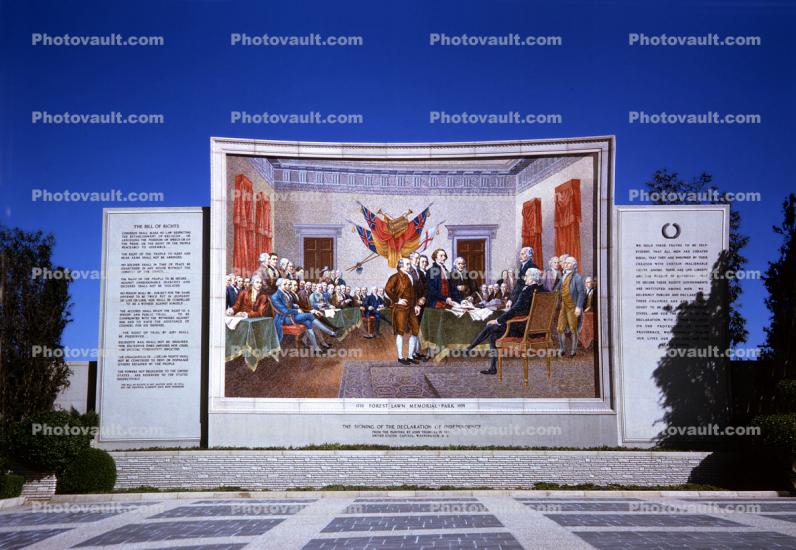 The Signing of the Declaration of Independence, Mural, Landmark, 1959