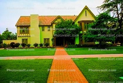 Mansion, Home, Frontyard, Brick Path, Psychedelic, psyscape