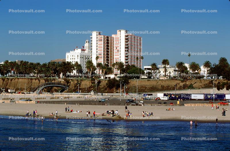 Apartment, Cliffs, Bluffs, Beach, Sand, PCH, Santa Monica Beach, buildings