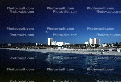 beach, sand, Pacific Ocean, Santa Monica Bay