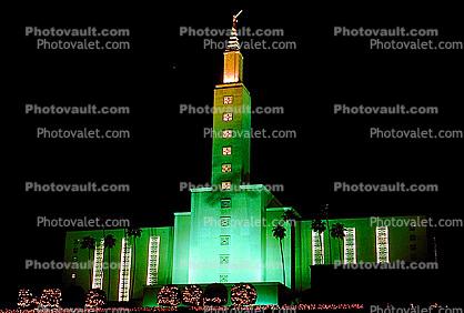 Los Angeles California Temple, tower, Mormon, building, Santa Monica Boulevard, Westwood district