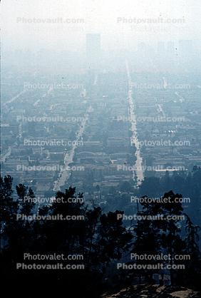 summer smog, cityscape, roads, streets
