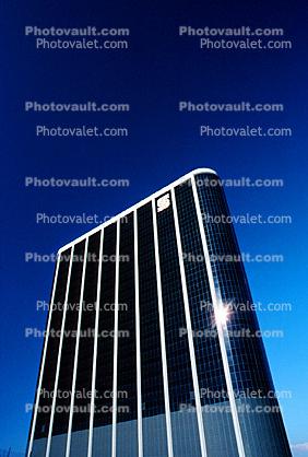 skyscraper, glass reflection, building, abstract, high-rise, skyscraper, highrise