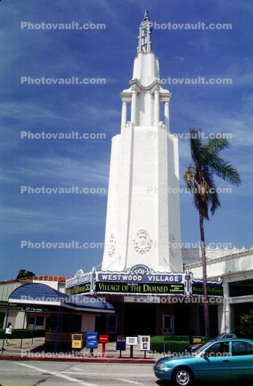 cars, automobiles, vehicles, Westwood Village, tower, marquee