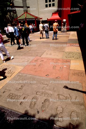 foot print, footprint, Hollywood Blvd