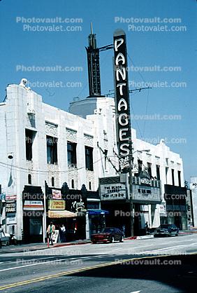 Pantages Theatre, Art Deco, Movie Palace, marquee