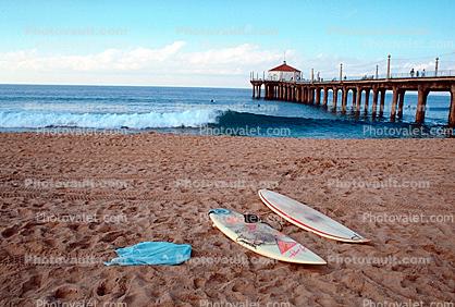 pier, Manhattan Beach, Surfboards